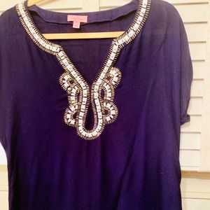 Lilly Pulitzer beaded top